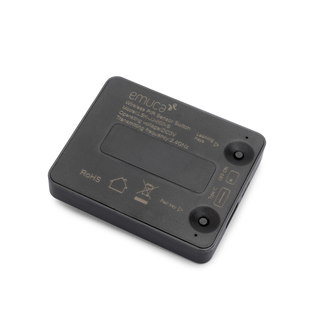 RF transmitter with LED sensor Smart door (proximity) with rechargeable battery (5V DC), Plastic, Black