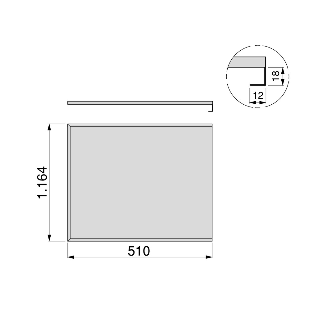 Aluminium base plate protector for Sink cabinets