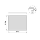 Aluminium base plate protector for Sink cabinets