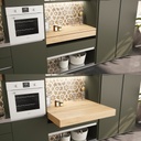 Pull-out and lift-up mechanism for extra surface