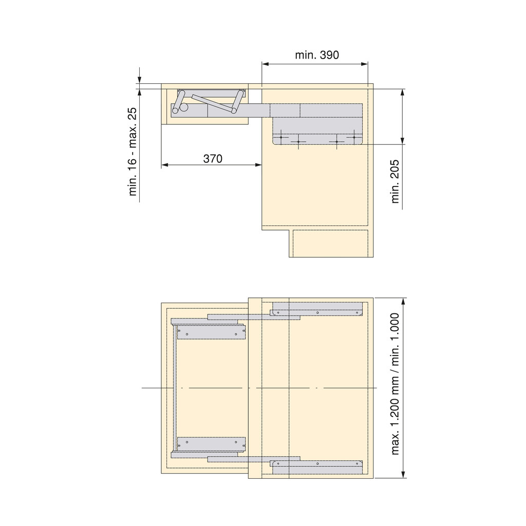 Pull-out and lift-up mechanism for extra surface