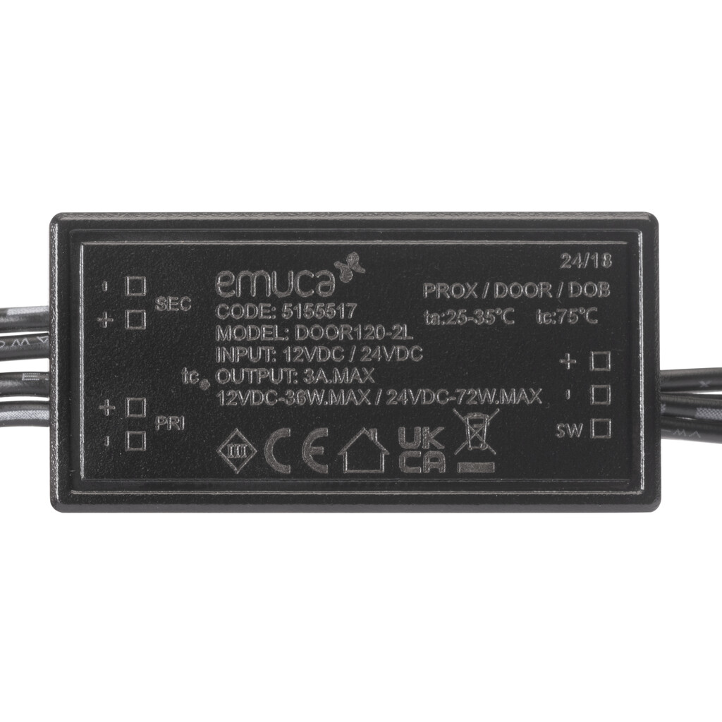 LED sensor Smart door DOUBLE (proximity) (12V DC) (24V DC), Plastic, Black