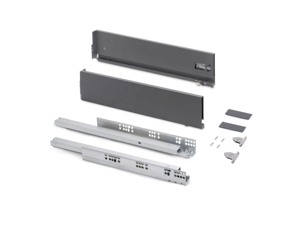 Vertex 3D Anthracite External Drawer 40kg Height 131mm