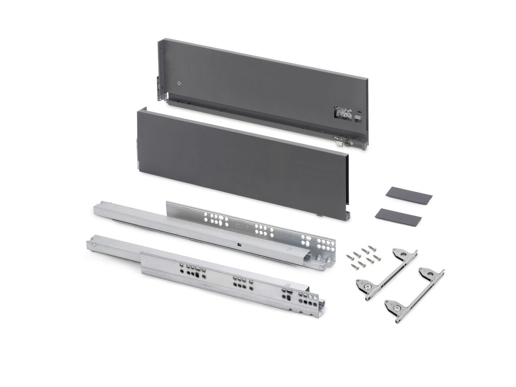 Vertex 3D Anthracite External Drawer 40kg Height 178mm