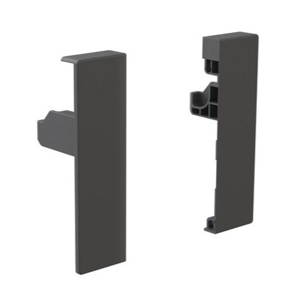 Set of frontal fittings for Internal Anthracite Vertex 3D Height 93mm