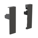 Set of frontal fittings for Internal Anthracite Vertex 3D Height 93mm