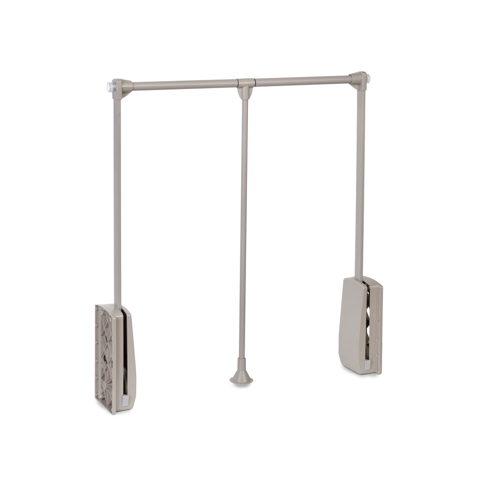 [9283749] Zero Hang pull down wardrobe rail lift (Stone Grey) (450-600)