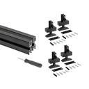 BLACK Lot of 2 Zero profiles (Floor - Ceiling)