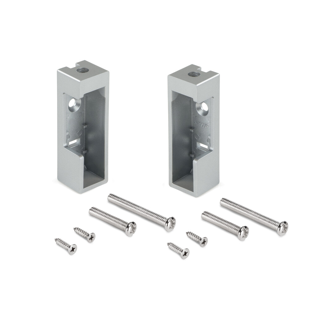 Luxe support pair for hanging rail (edges) L+R