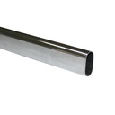 Steel Oval Rail Chrome 2.35 m 