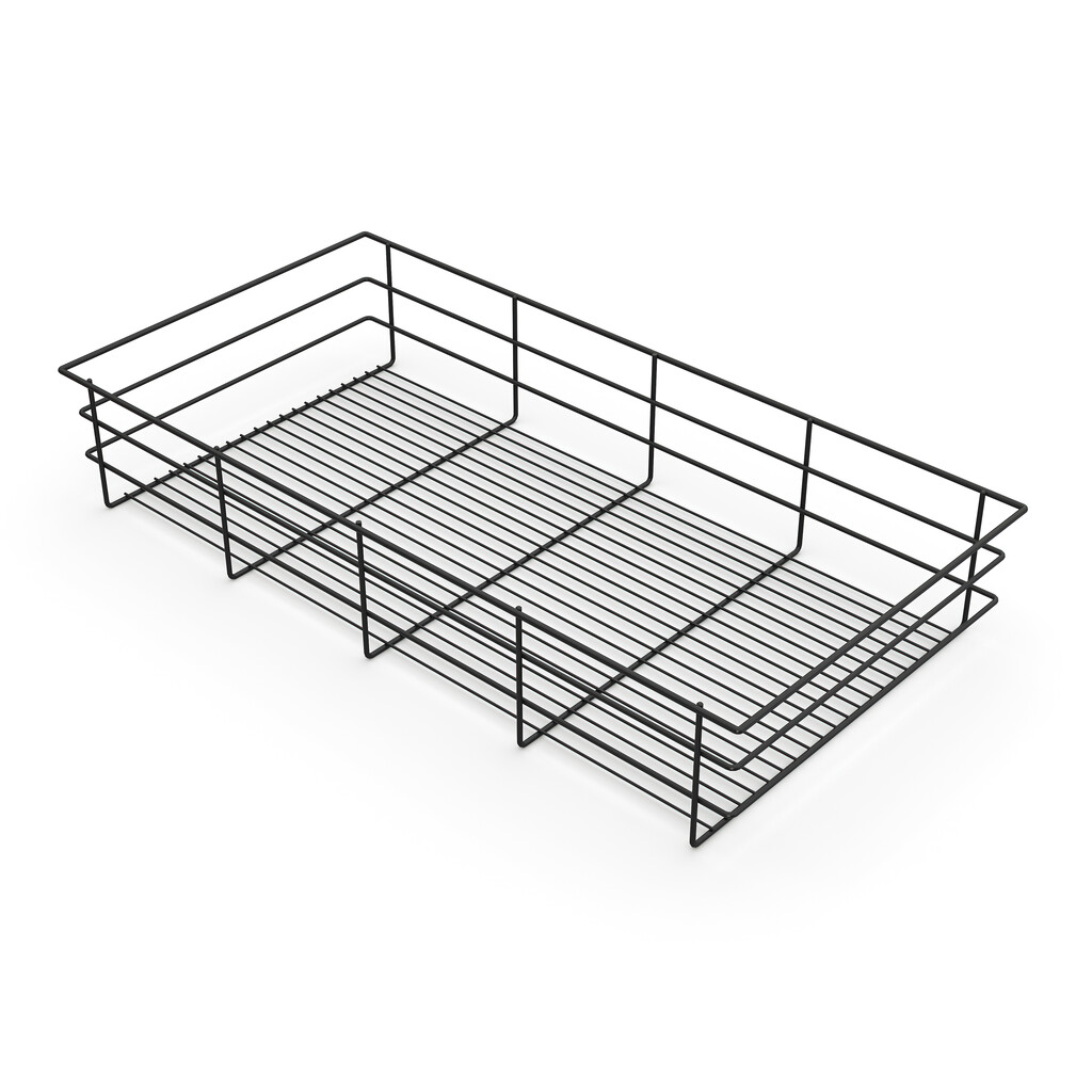 [7114954] Wire basket for closets for Hack Frame (M90, Black)