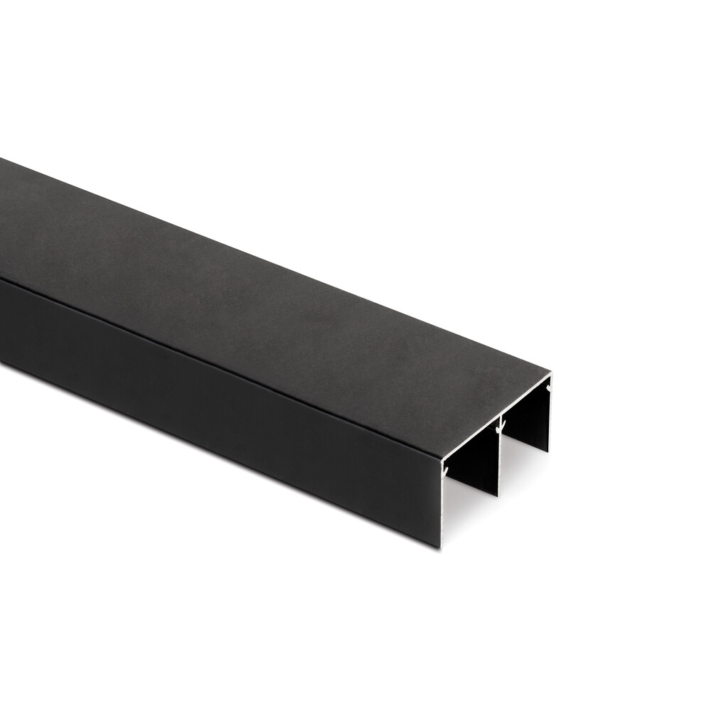 [6054514] Classic Placard 74 upper track 3.9 m of Groove for sliding door (Black)