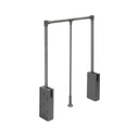 Sway pull down wardrobe rail lift (Titanium) 