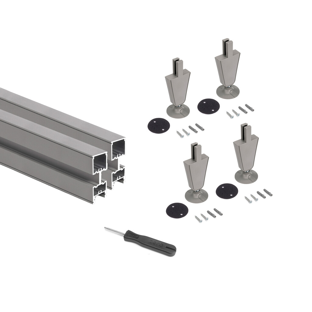 STONE GREY Κουτί 2 τμχ προφίλ Zero (Πάτωμα - Ταβάνι)