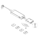 RF Receptor for secondary multichannel RF Transmitters
