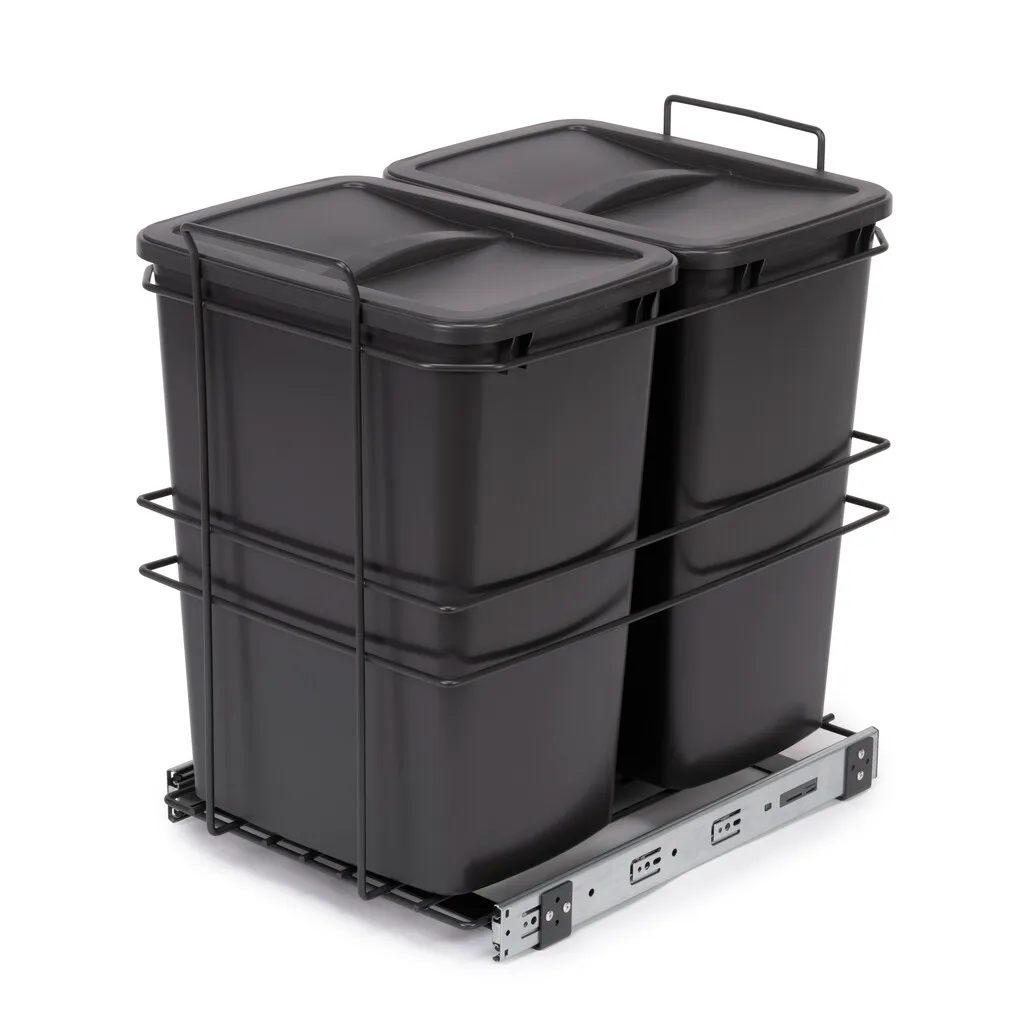 Recycling bin Manual Pull Out 2x35L