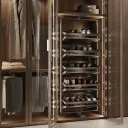 Quartz rotating shoe rack for wardrobe