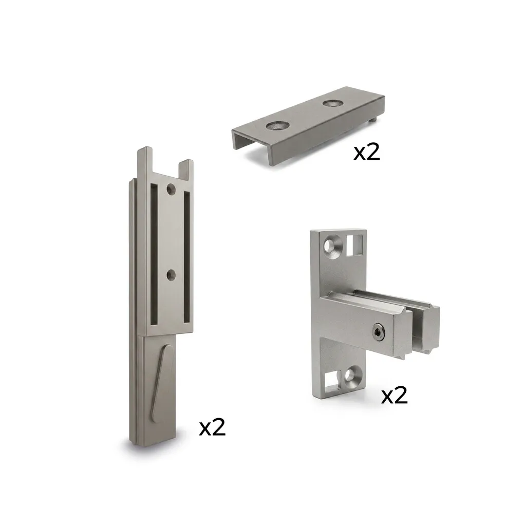 Hardware kit of 2 for mounting Zero LED profil to the wall
